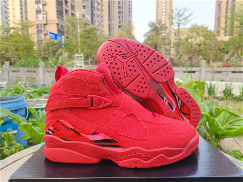 Men's Red Running Weapon Air Jordan 8 Shoes 008
